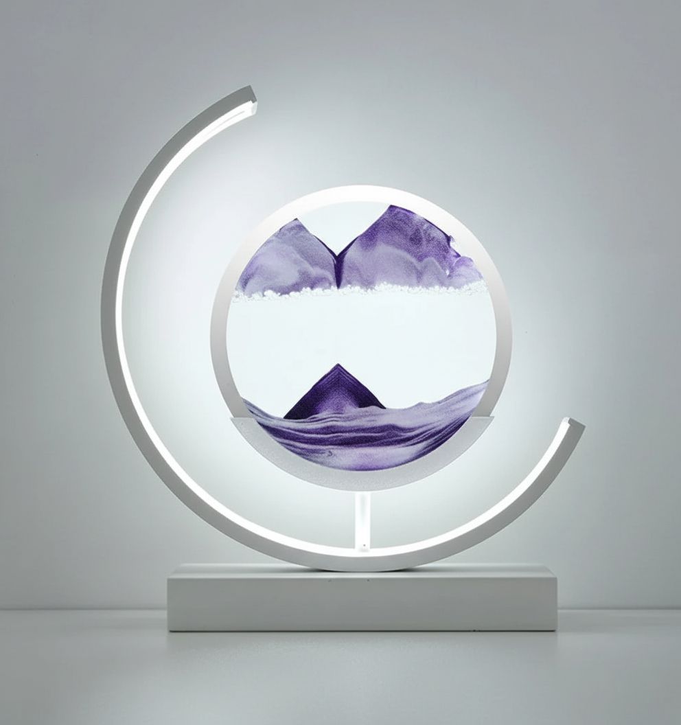 SerenityLamp Tischlampe | Handgefertigt | Beruhigender Wüstenstil | Sanfte, Friedliche Beleuchtung