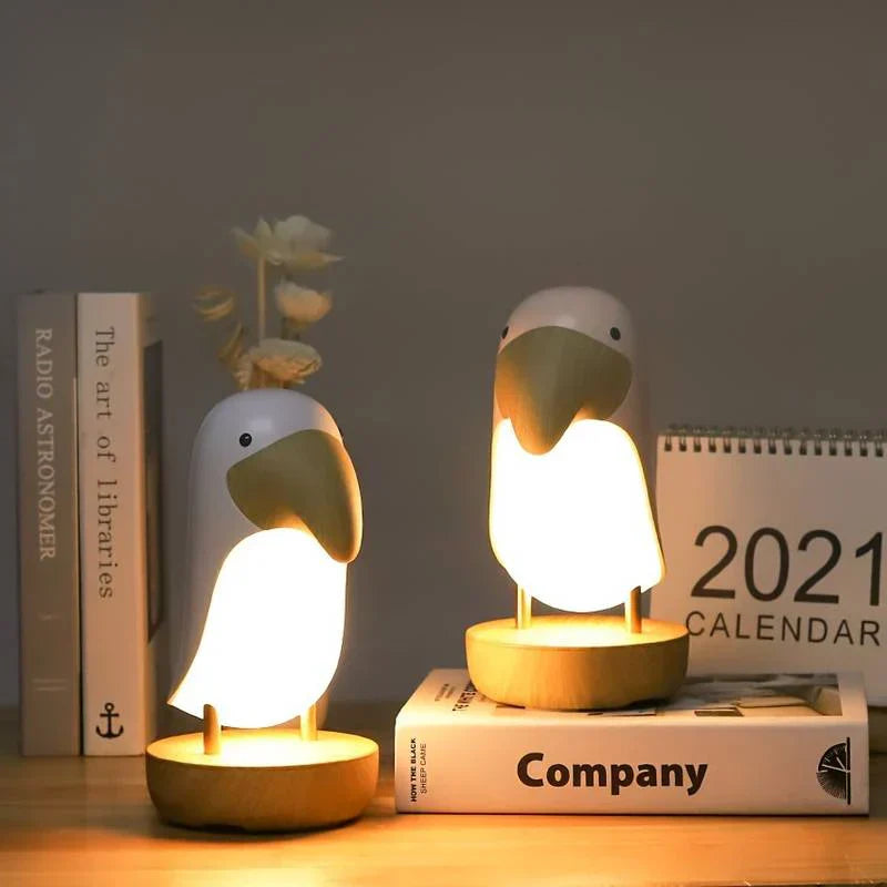 Lumipeck | Specht Tischlampe | Kabellos & Wiederaufladbar | Für Kinder- & Wohnzimmer