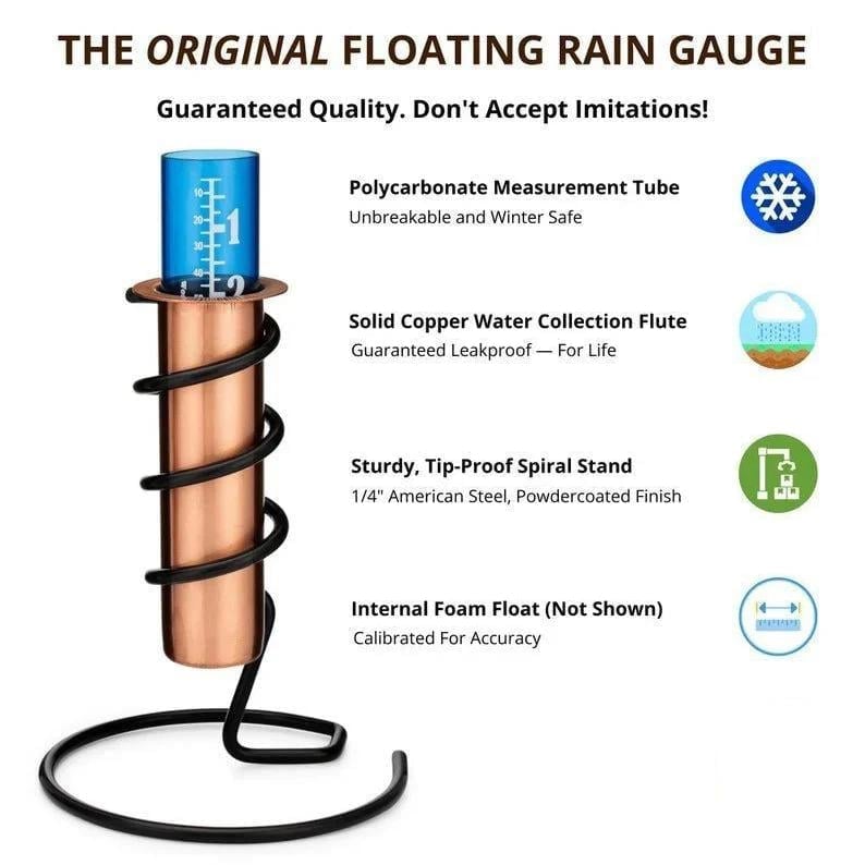 AquaCopper – Regen messen mit antikem Charme!