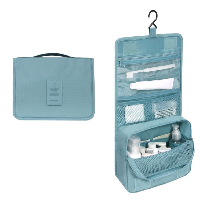 TravelEase Kosmetiktasche | Wasserabweisend | Praktischer Haken | Gepolstert