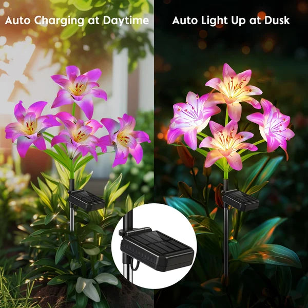 SolarBlossom – Magisches Gartenlicht mit Blütendesign