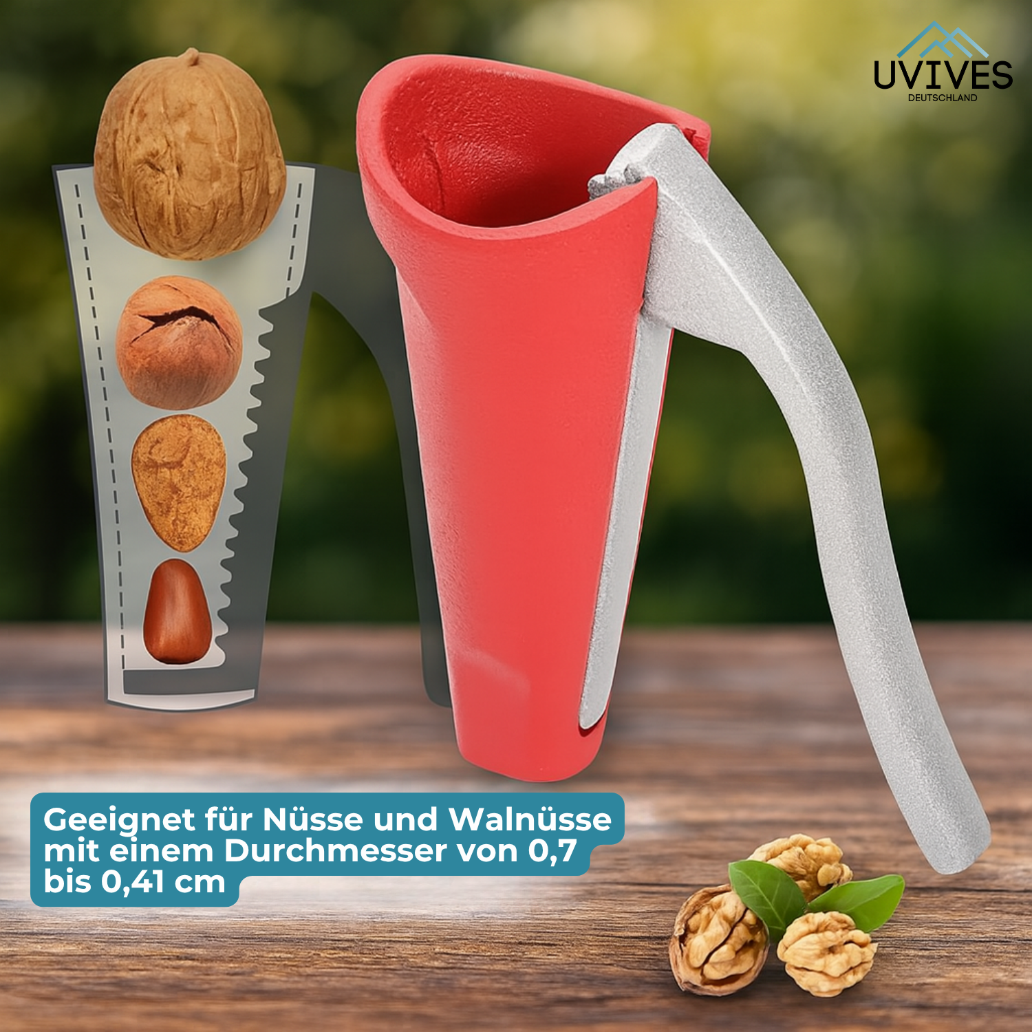 1+1 GRATIS | NussMeister – Knackt jede Nuss mit minimalem Kraftaufwand