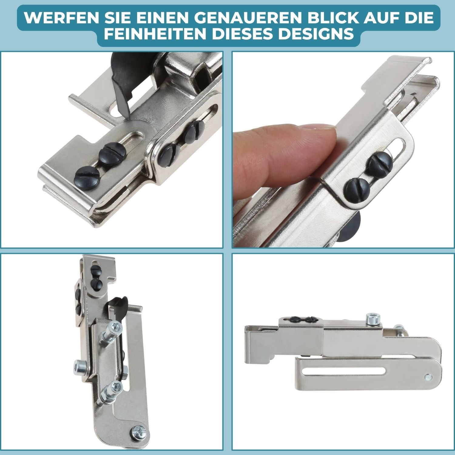 ZipFix™ - Reißverschlussfuß zur Positionierung der Stichlinie