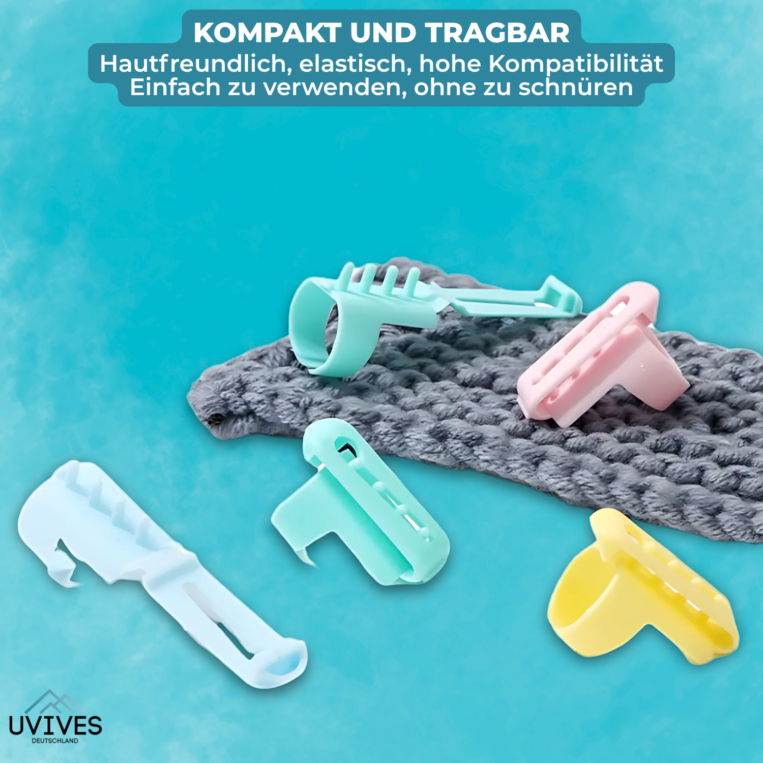 2+3 GRATIS | EasyThread™ – Der Garnführungsring für entspanntes Stricken