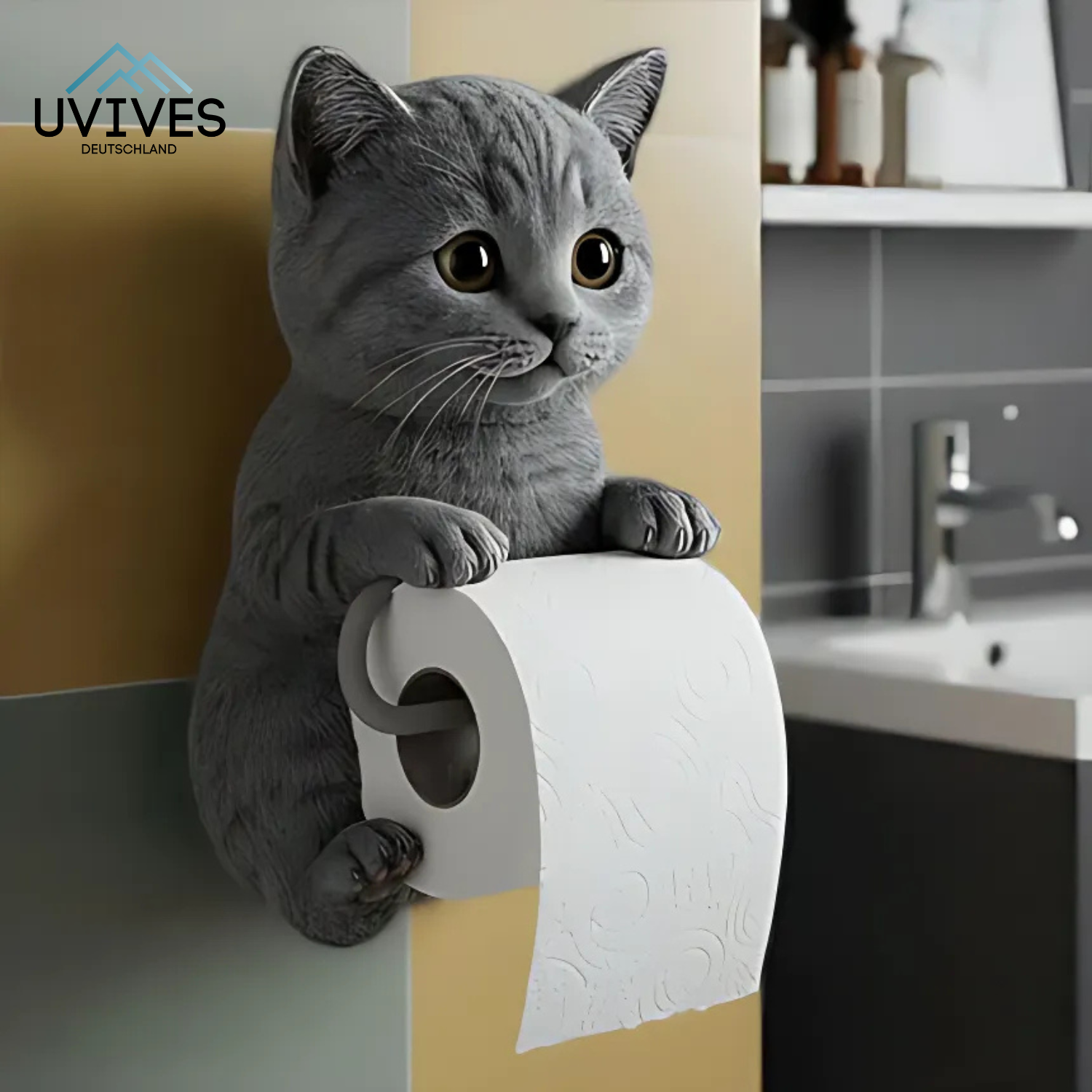PurrRoll – Der Toilettenpapierhalter mit Katzencharme!