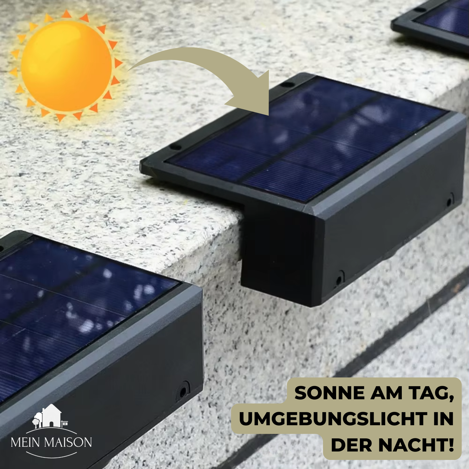 LumoSphere Solar-Gartenleuchte | Kabellos & IP65 Wetterfest | 3 Lichtmodi
