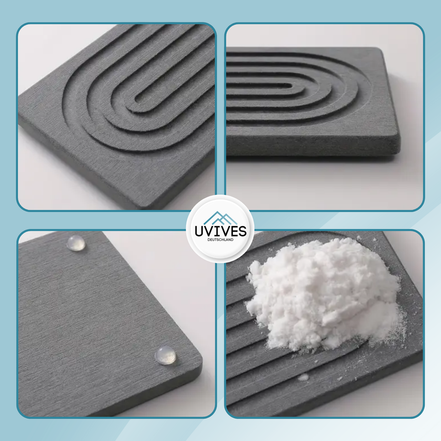 AquaStone – Der Untersetzer, der Wasser trinkt