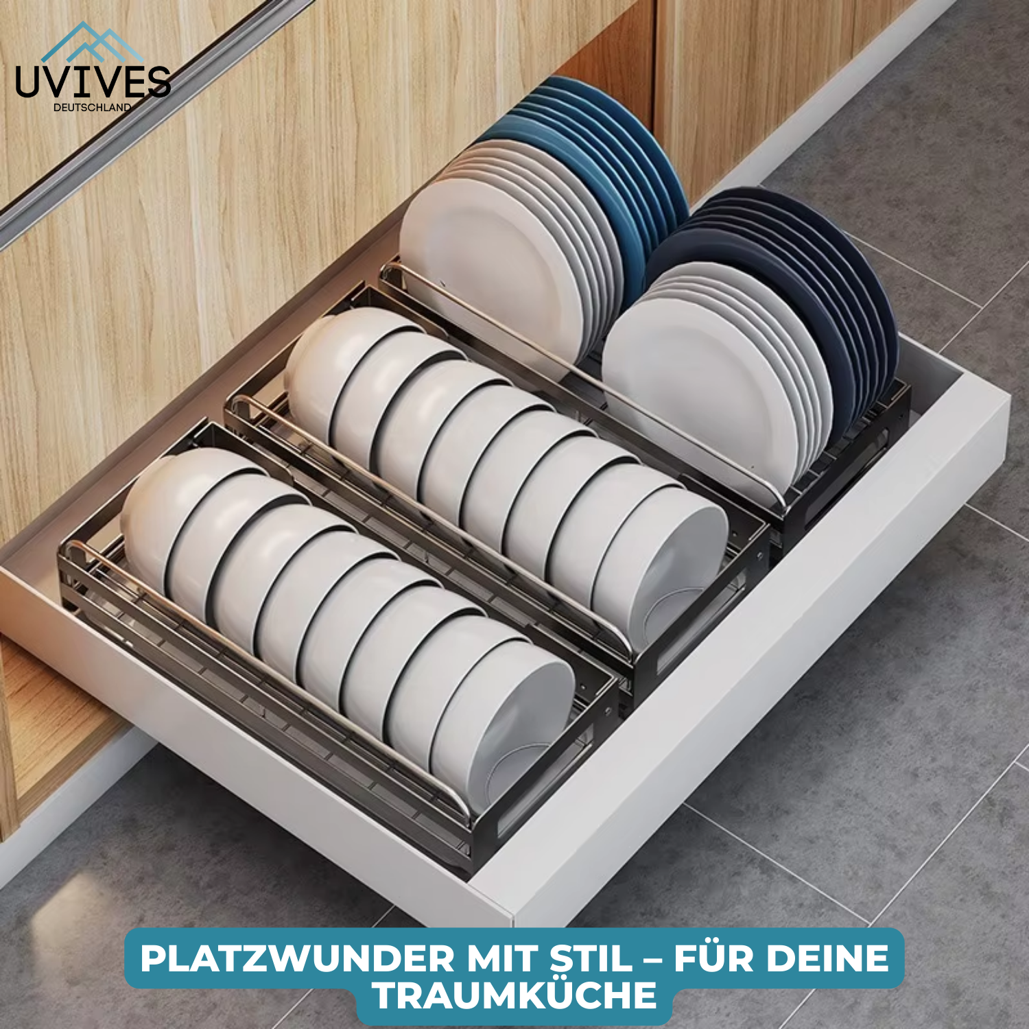 StackEase™ – Der clevere Küchenschrank-Organizer!