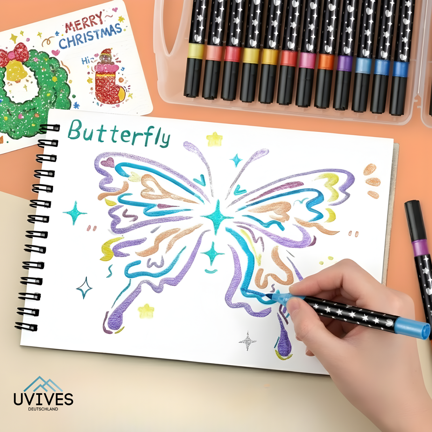 SparkLuxe – Doppelseitige Glitzerstifte für kreative Köpfe