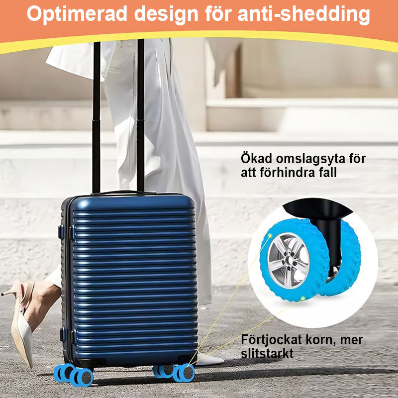 4+4 GRATIS | WheelShield – Schützt deine Kofferrollen und reduziert Lärm