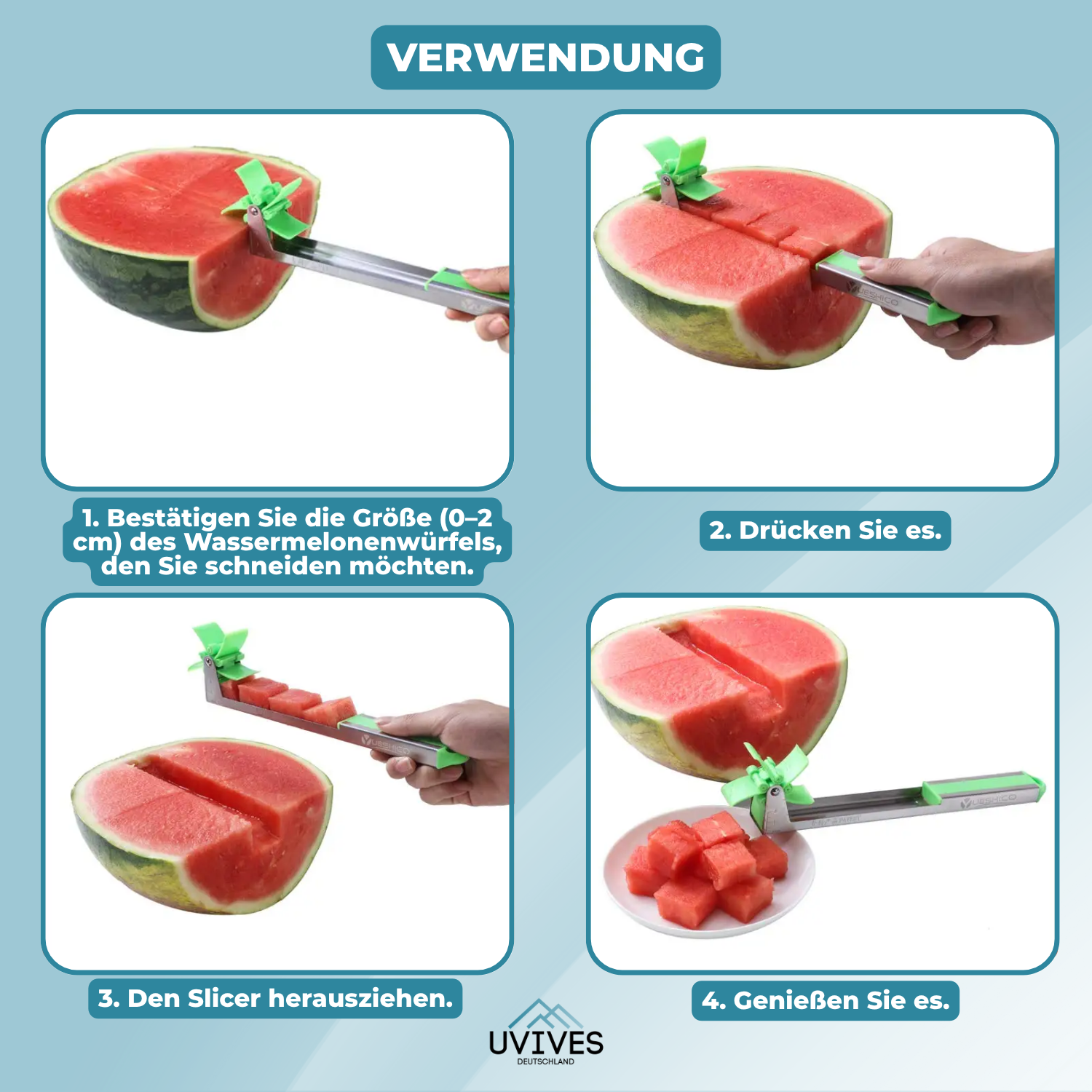 1+1 GRATIS | FreshCube™ – Perfekte Wassermelonenwürfel in Sekunden
