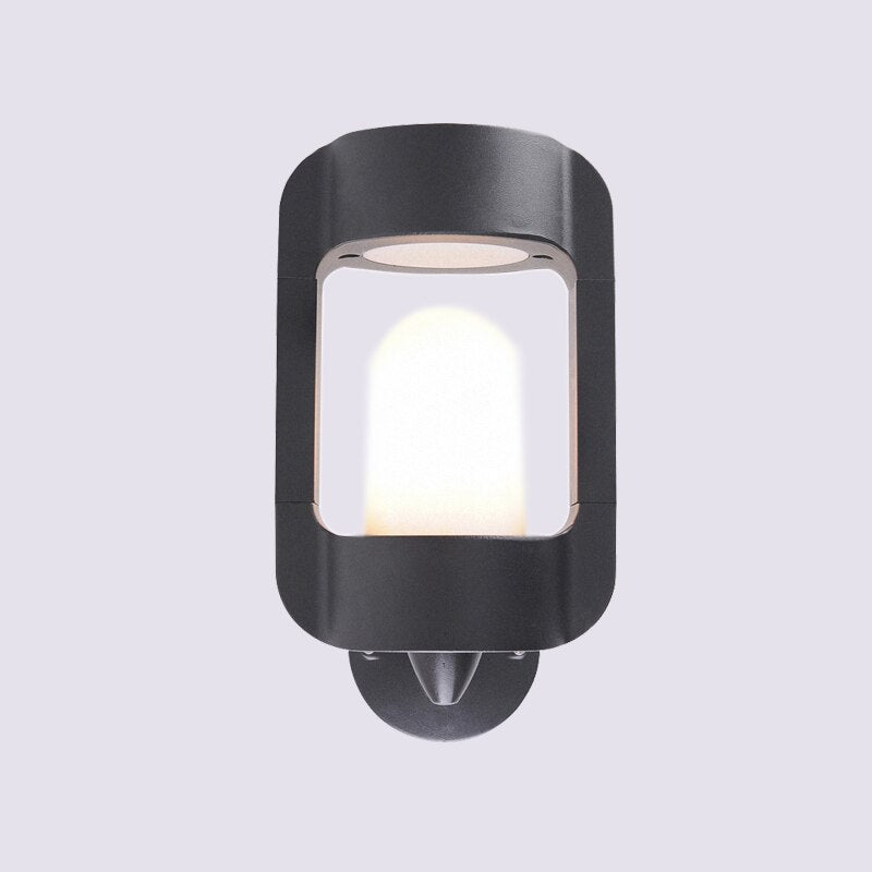 Lichtivo AmberGlow | Außenwandleuchte mit Glas | Wetterfest & Stilvoll | Warmes Licht für Garten & Terrasse