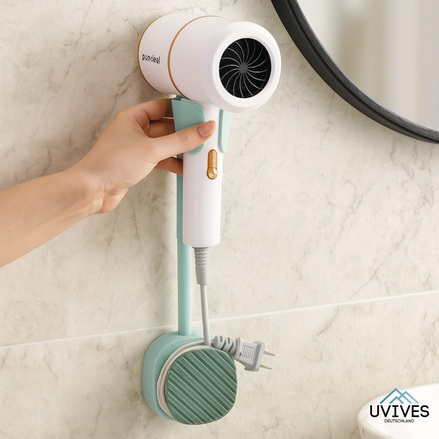 DryGrip – Haare stylen ohne Hände!