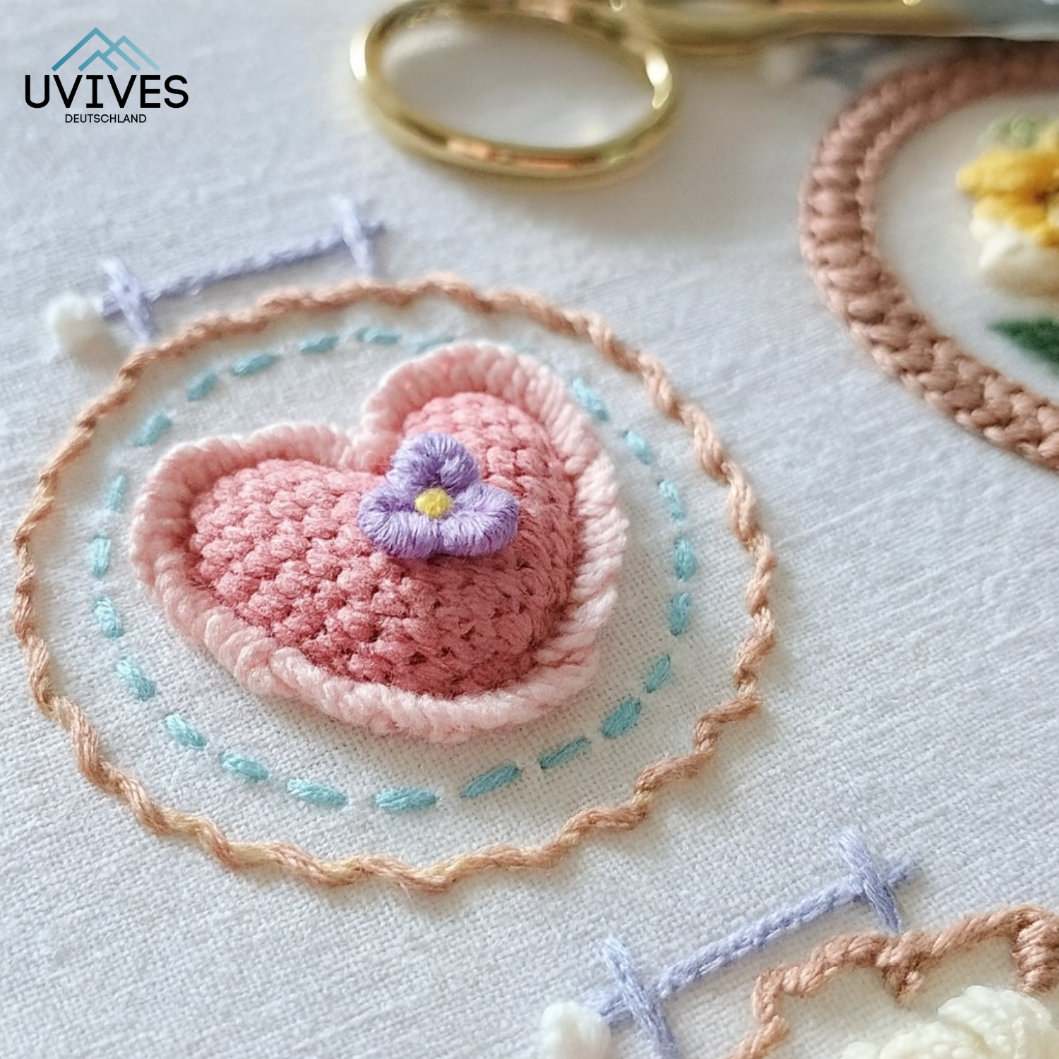 StitchBloom – Blumenstickerei zum Entspannen & Verschönern!