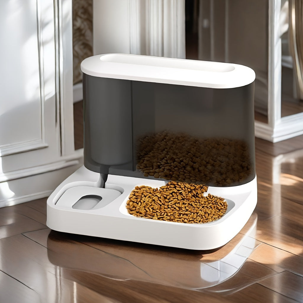 FeedoFlow Duo 2-in-1 Futter- & Wassersystem | Automatische Versorgung für Haustiere | Ohne Strom, Immer Frisch