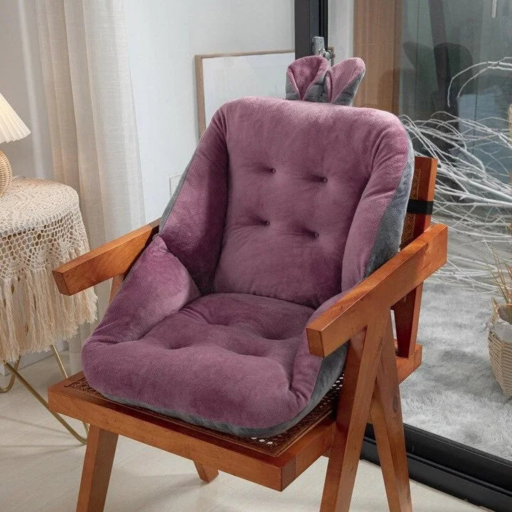 OrthoLuxe Sitzkissen | Ergonomische Orthopädische Druckentlastung | Weicher Veloursbezug 45×45 cm