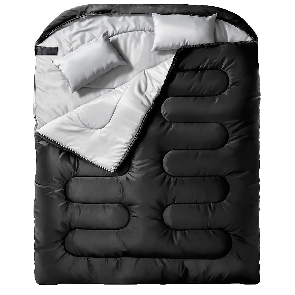 SleepNest | 2-in-1 Camping-Schlafsack | Mit Integriertem Kissen | Warm & Vielseitig