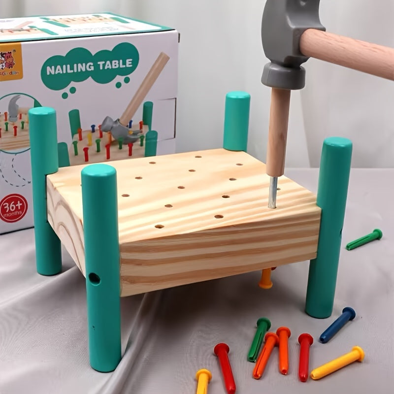 Klopfmeister | Interaktives Klopfspiel für Kinder | Fördert Motorik & Koordination | Holzspielzeug