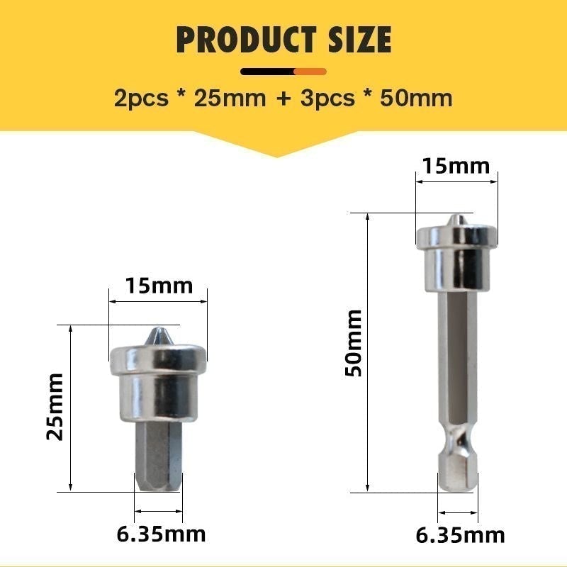 2+3 GRATIS | MagnetoBits - Magnetische Positionierung Schraubendreher Bits