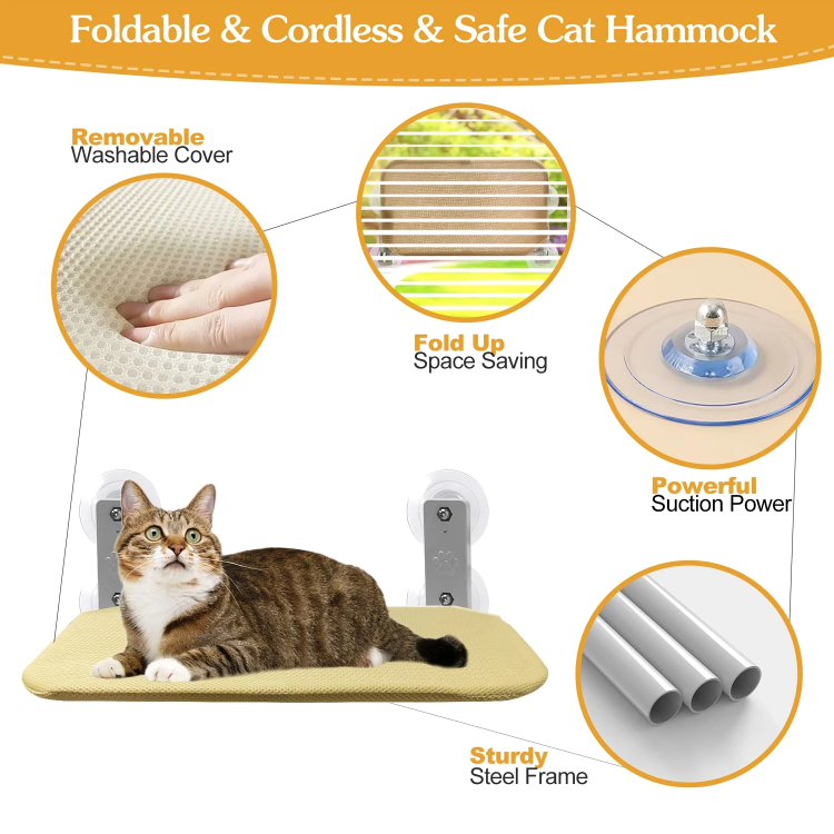 SkyPerch – Die perfekte Fenster-Hängematte für Katzen!