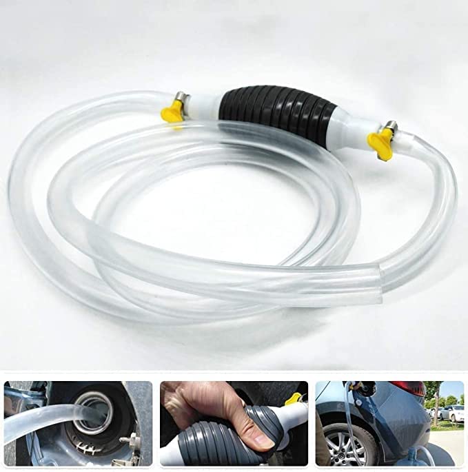 PumpMate Flüssigkeitspumpe | Manuell & Stromfrei | Für Benzin, Diesel, Wasser, Öl | Mobil & Tropfsicher