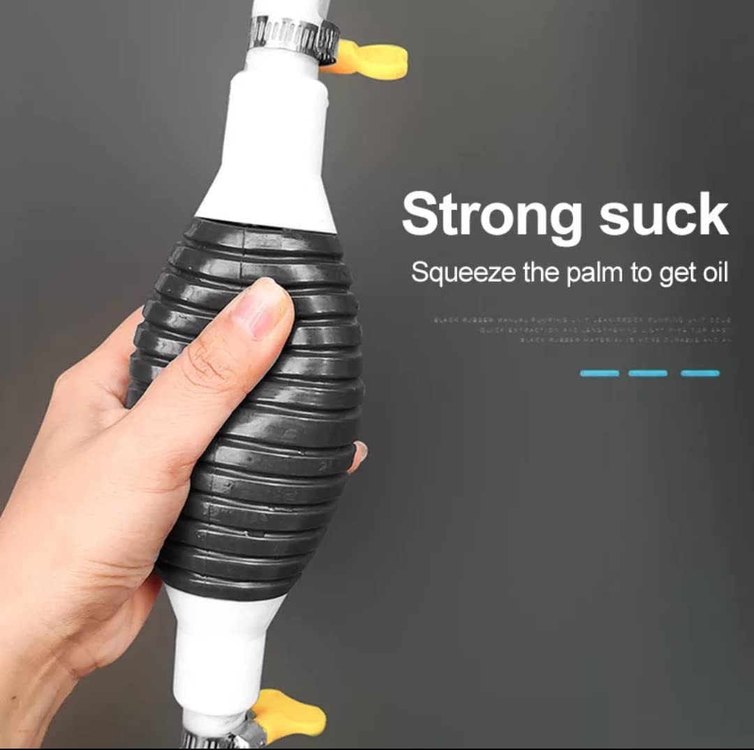 PumpMate Flüssigkeitspumpe | Manuell & Stromfrei | Für Benzin, Diesel, Wasser, Öl | Mobil & Tropfsicher