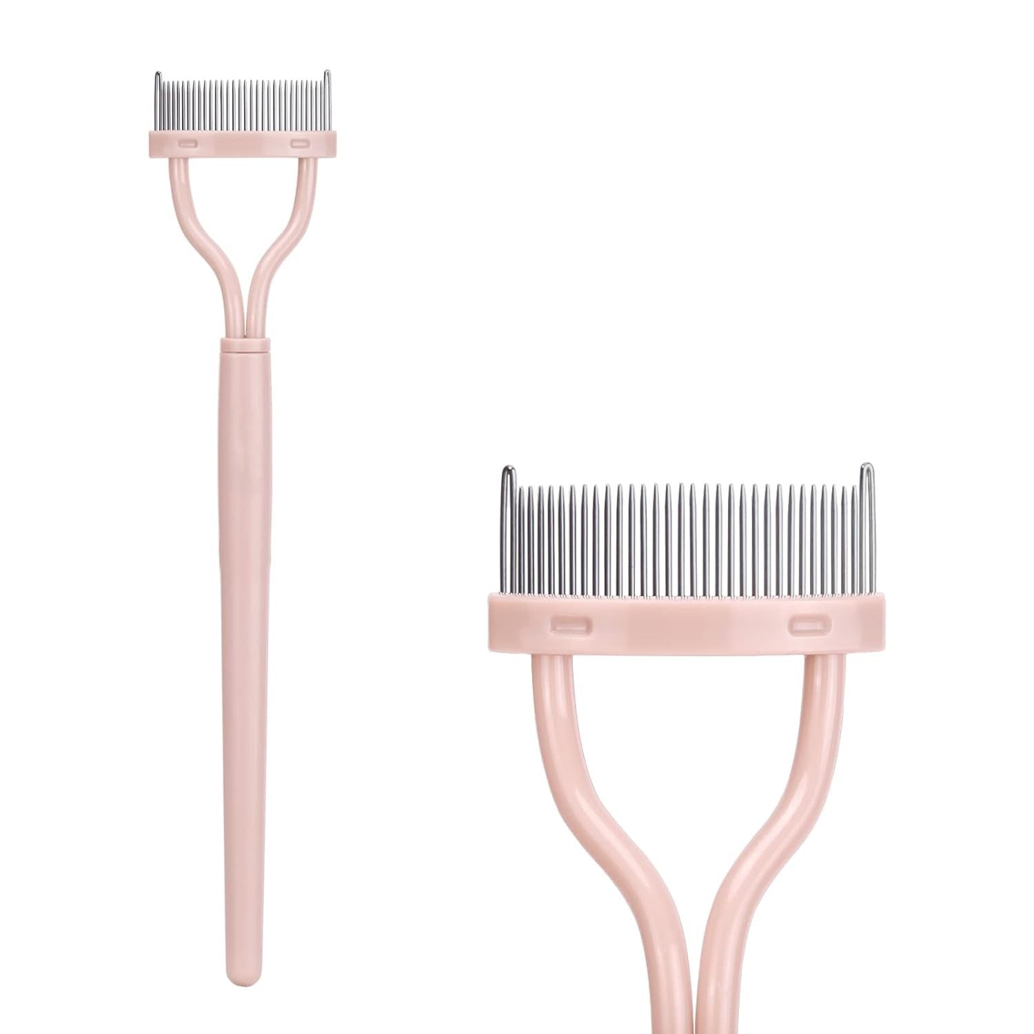 LashPerfection Wimpernkamm & Mascara-Bürstchen | Klümpchenfreie Anwendung | Ergonomisch Gebogen | Mit Schutzkappe