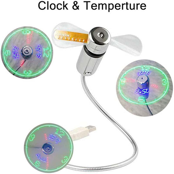 TimeCool™ – Die clevere USB-Ventilatoruhr mit Temperaturanzeige