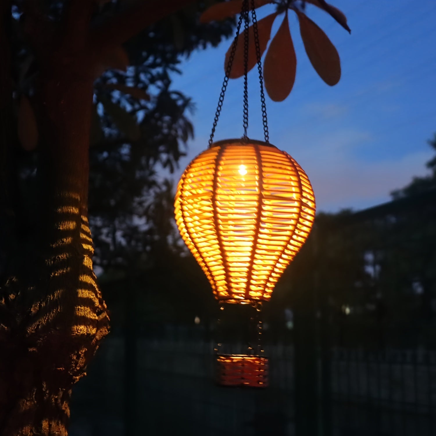 Luminario Balloon Light | Solarbetriebene Gartenleuchte | Warmweißes Licht | Einfach Aufhängen