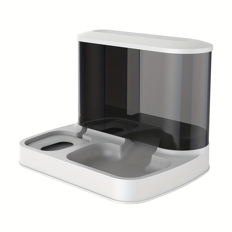 FeedoFlow Duo 2-in-1 Futter- & Wassersystem | Automatische Versorgung für Haustiere | Ohne Strom, Immer Frisch