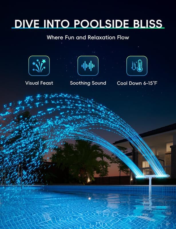 SunSpray – Der leuchtende Wasserbogen für Ihren Sommertraum