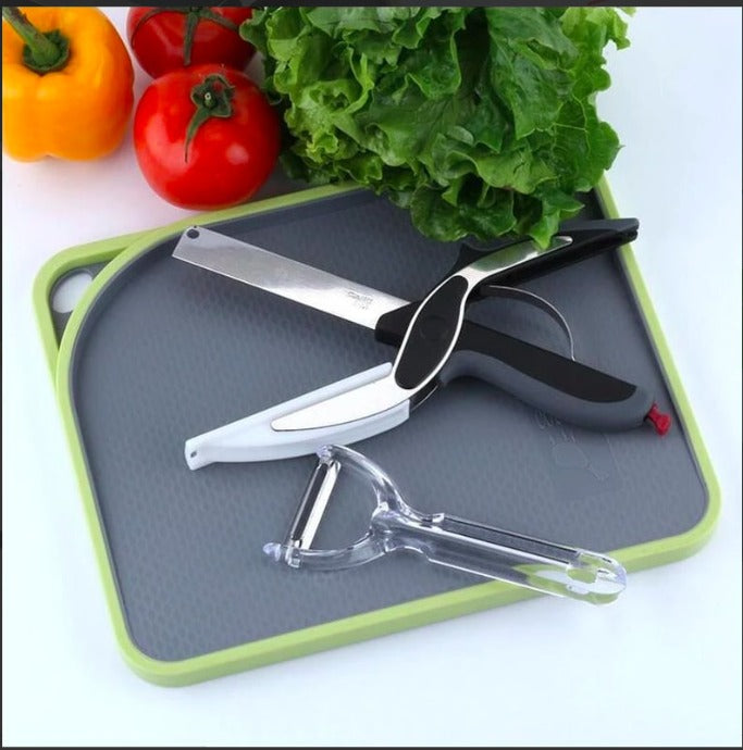 1+1 GRATIS | SnipChop- 2 in 1 Küchenschere aus Edelstahl [Letzter Tag Rabatt]