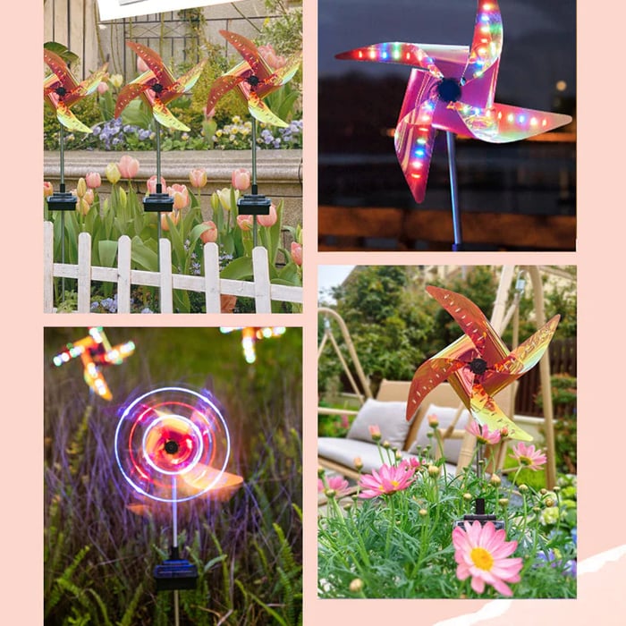 SolarSpin - Verwandeln Sie Ihren Garten mit leuchtenden Windmühlen
