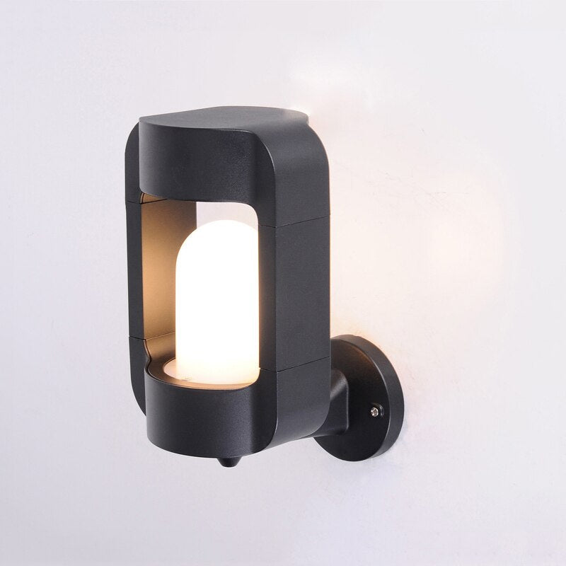 Lichtivo AmberGlow | Außenwandleuchte mit Glas | Wetterfest & Stilvoll | Warmes Licht für Garten & Terrasse