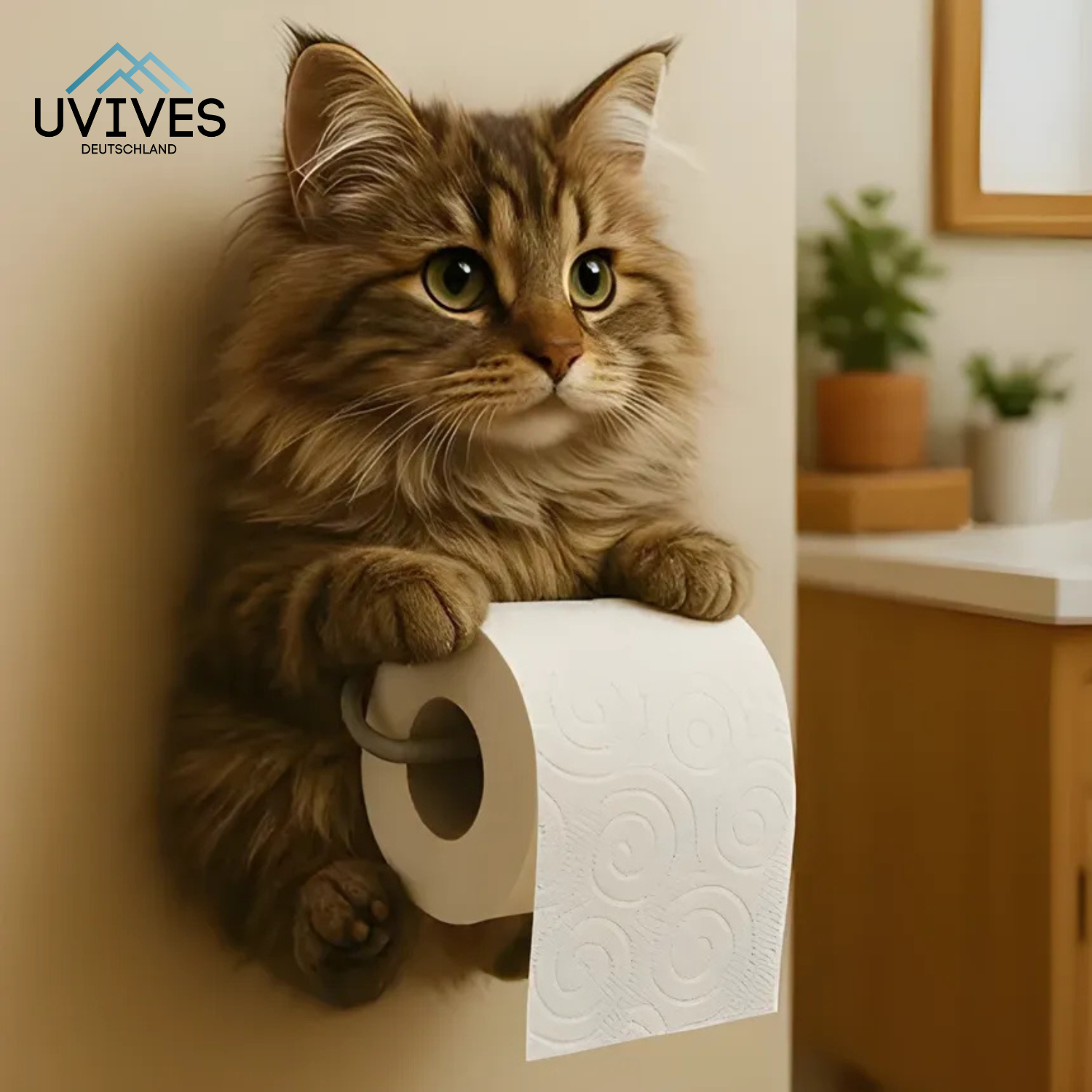 PurrRoll – Der Toilettenpapierhalter mit Katzencharme!