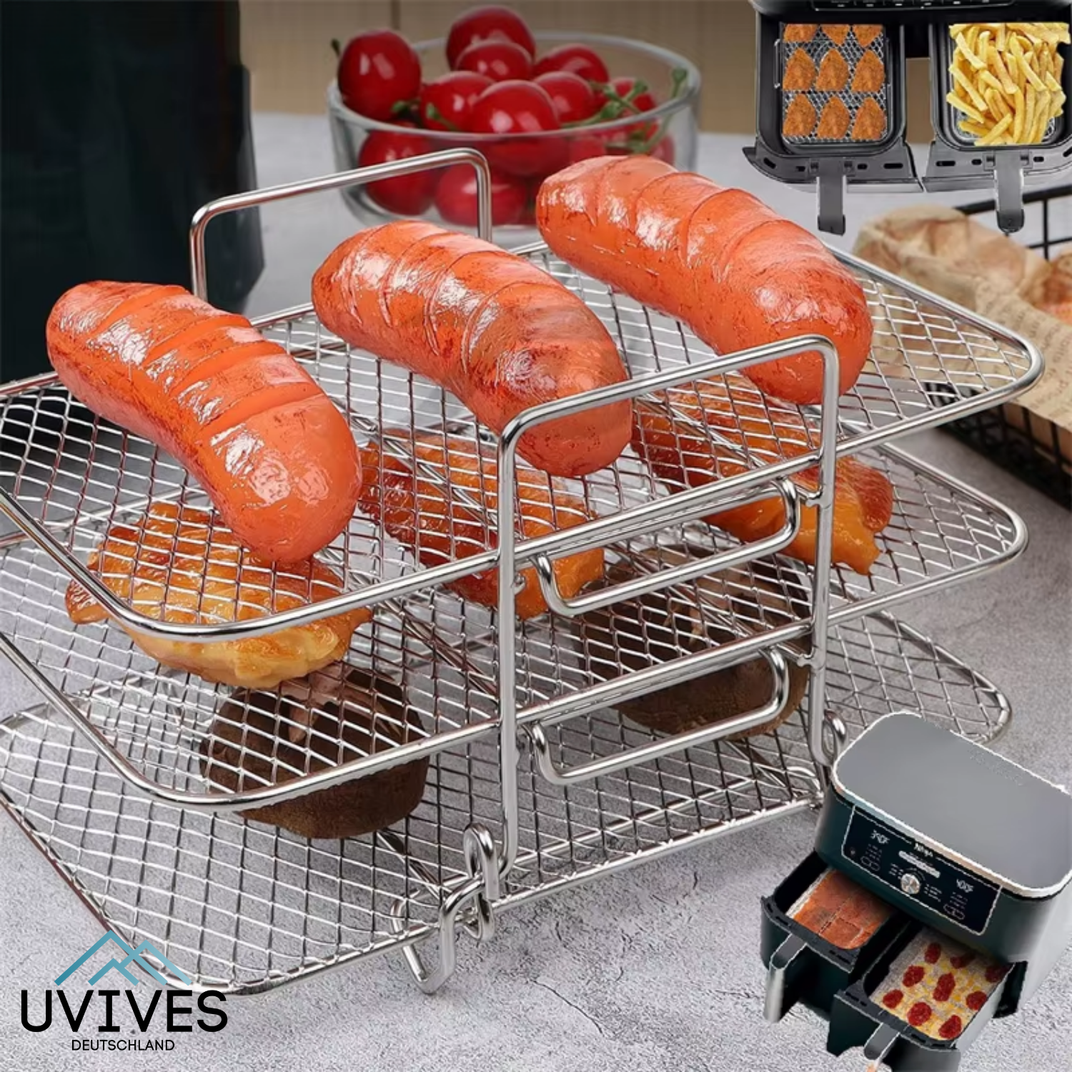 GrillStack™ – Mehr Platz im Airfryer, mehr Genuss auf dem Teller