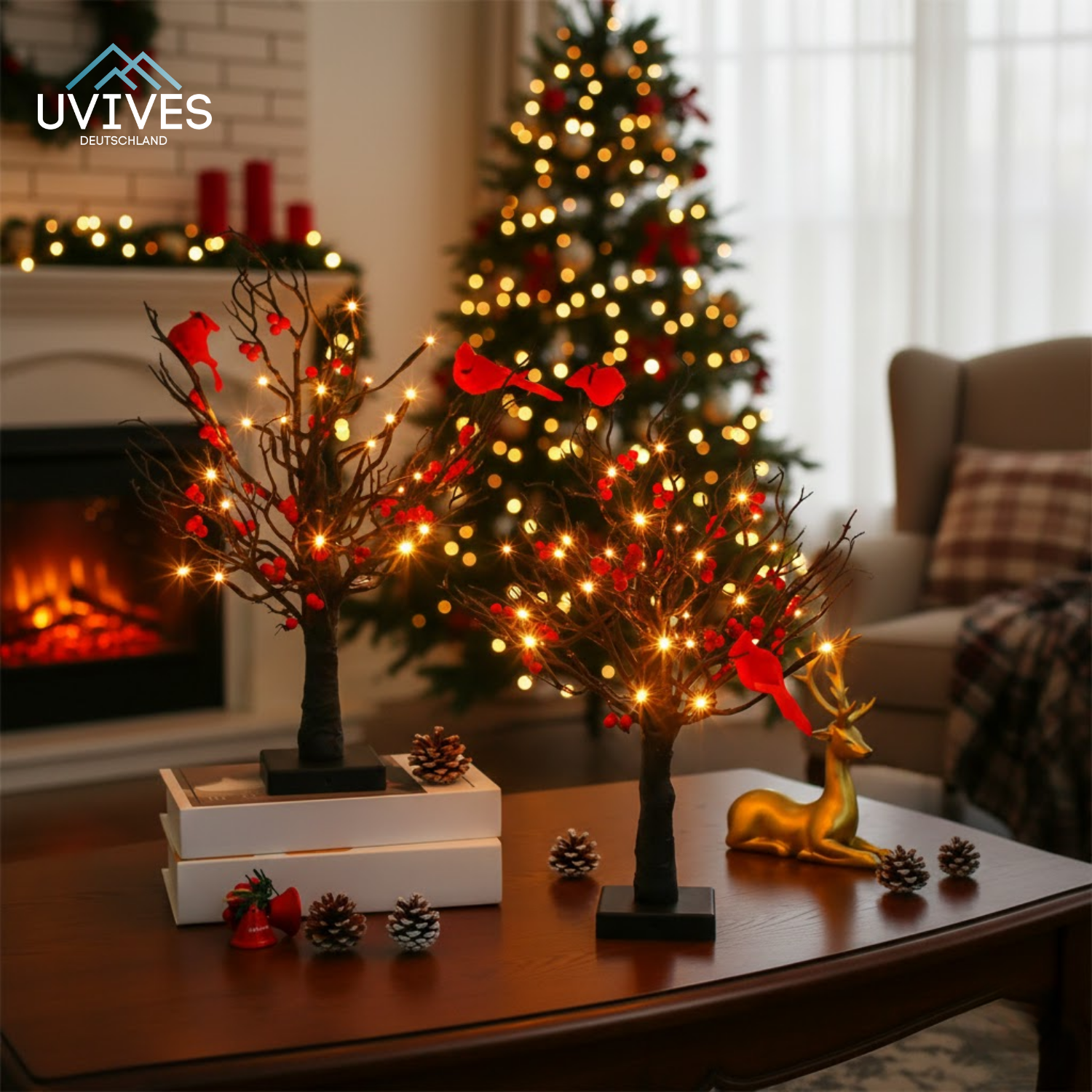 BirdPine Classic – Der leuchtende Vintage-Weihnachtsbaum voller Nostalgie