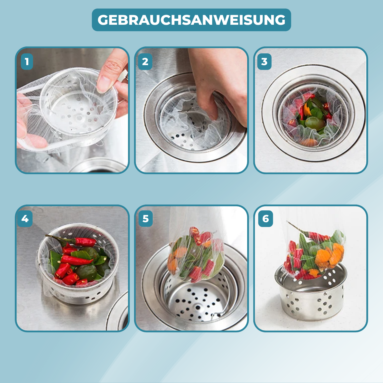 50+50 GRATIS | SinkSafe – Die einfache Lösung für einen sauberen Abfluss