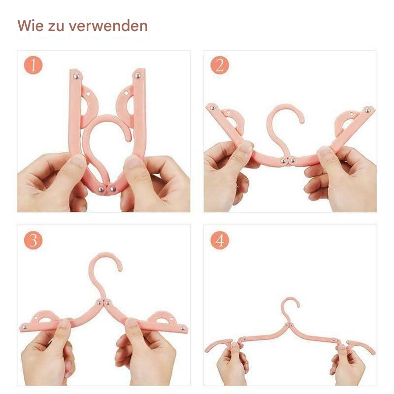 2+1 GRATIS | PocketHang - Einziehbare tragbare Reise-Kleiderbügel