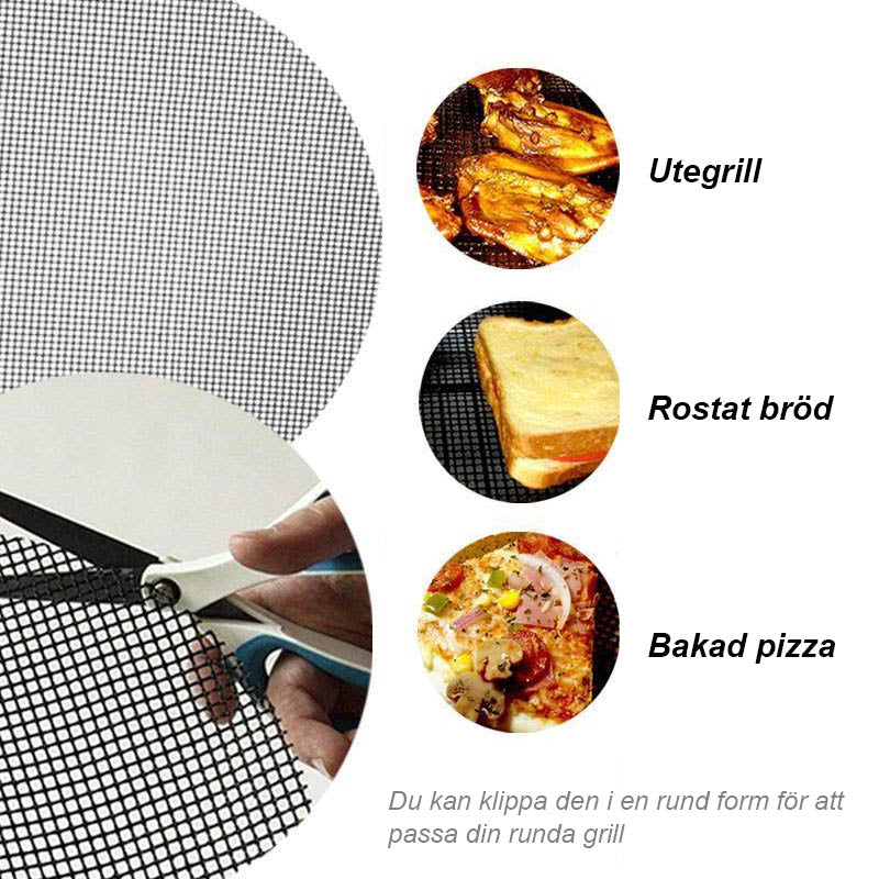 GrillMaster BBQ Grillmatte | Antihaft | Wiederverwendbar & Hitzebeständig