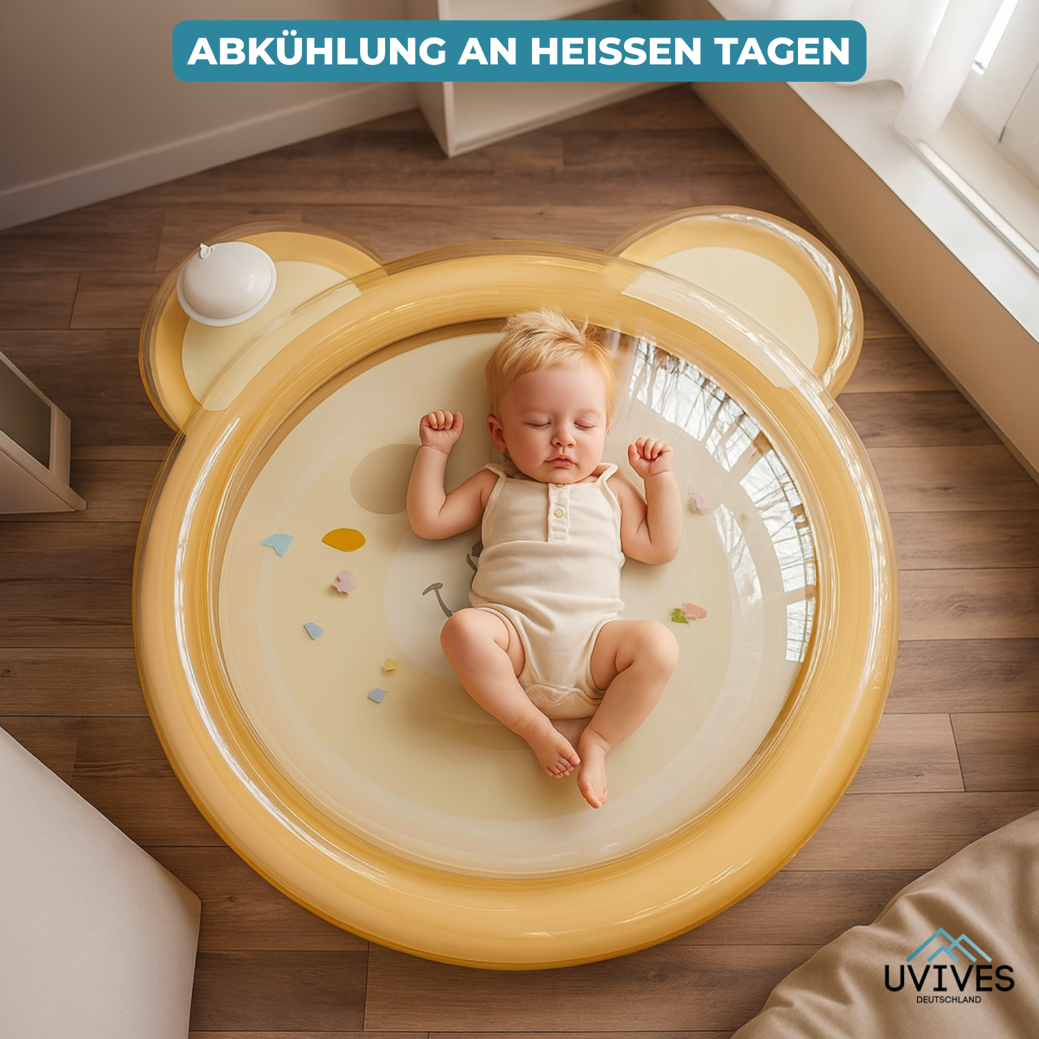 AquaJoy Pad – Spaß & Abkühlung für Babys & Haustiere!