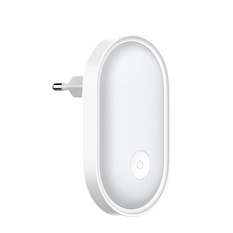 LED Nachtlicht Stecker | Dimmbar mit Lichtsensor | Energiesparend & Nordischer Stil | Ideal für Schlafzimmer & Flur