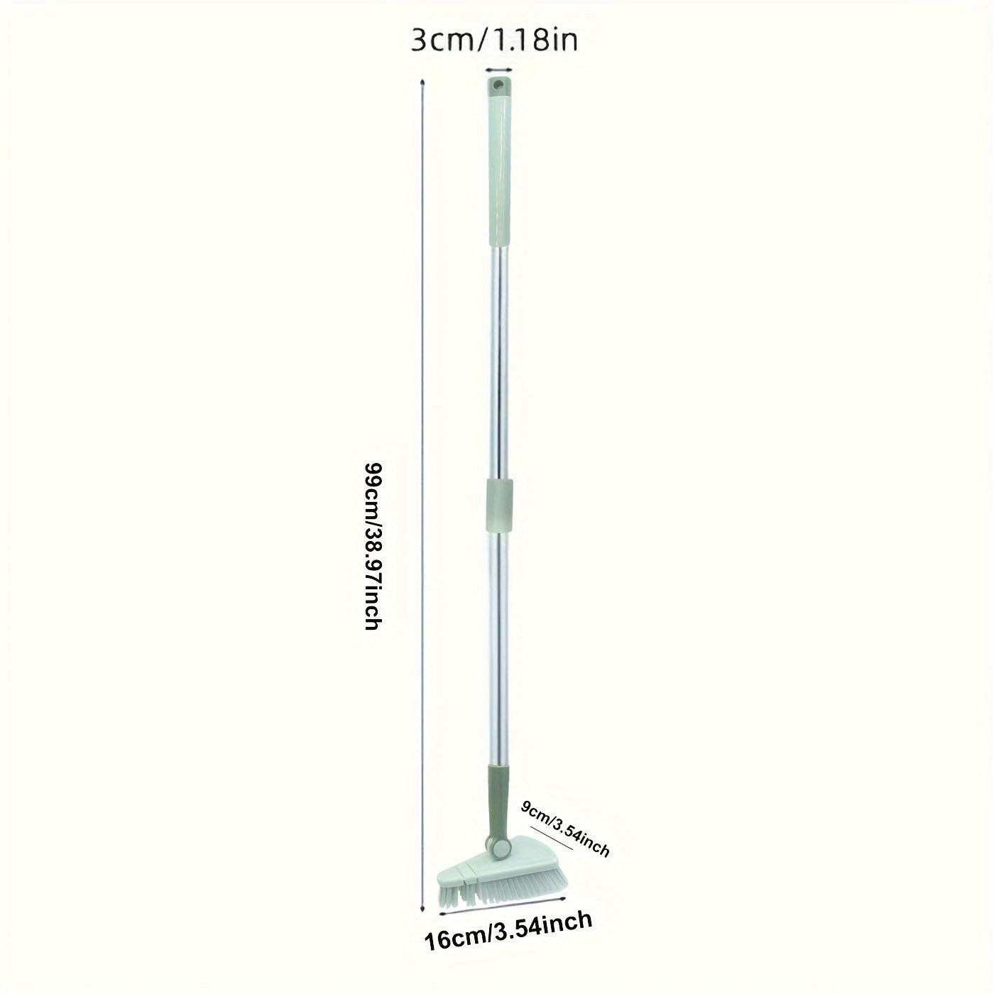 Cleanoro Bodenbürste | Ergonomischer Stiel & robuste Borsten | Für Bad, Küche, Balkon & Terrasse | Flexible Reinigung ohne Bücken