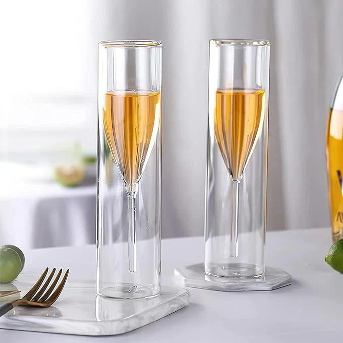 1+1 GRATIS | ChampAir - Kristallgläser mit schwebendem Effekt für Champagner [Letzter Tag Rabatt]