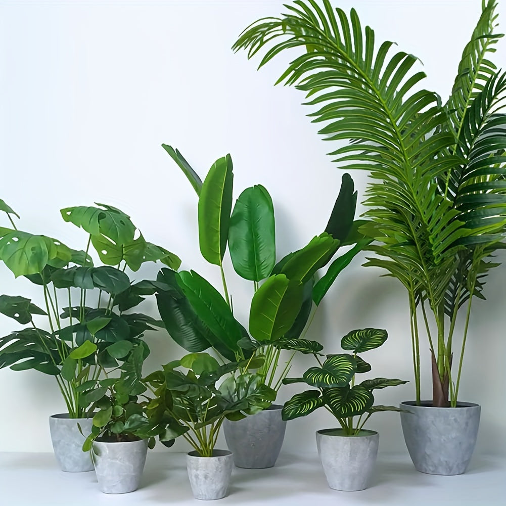 Greenora | 6er-Set Pflanztöpfe rund aus Kunststoff | Mit Ablaufloch, wetterfest & modernes Design | Für Balkon, Terrasse, Garten & Innenbereich