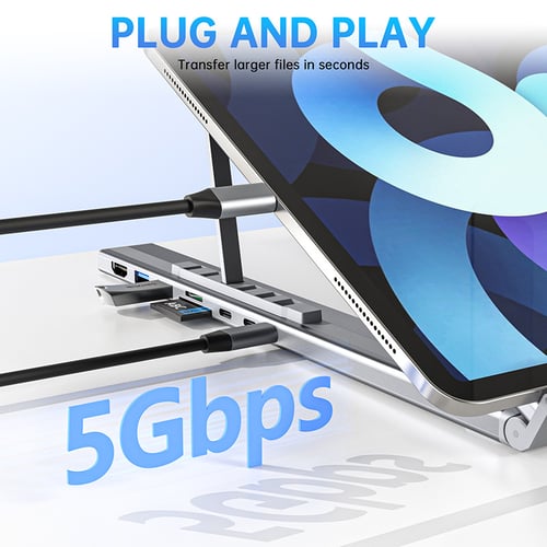 ProDock Stand – 8-in-1 Hub & Laptop-Erhöhung in Einem!