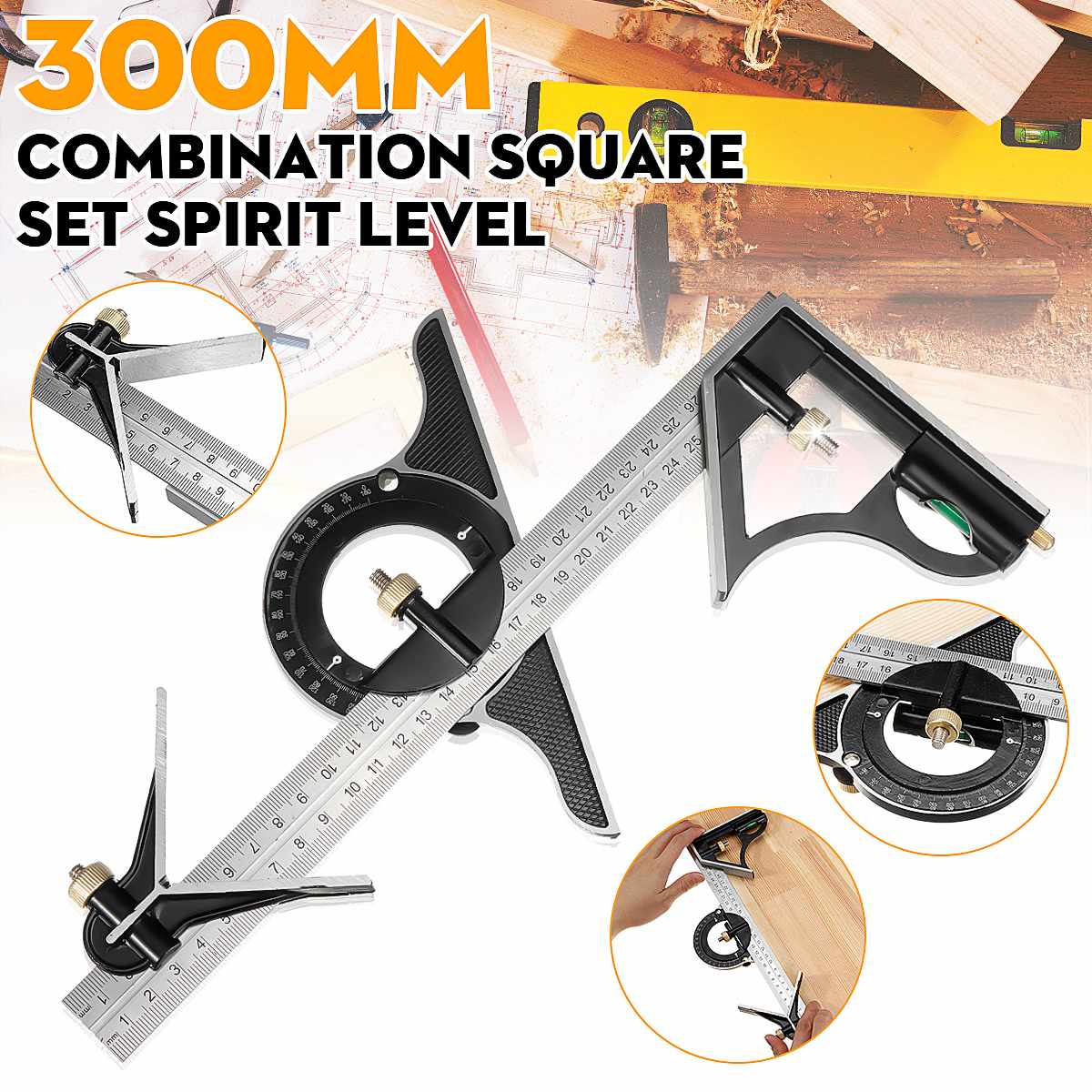 AdjustiRuler - Multifunktionale Kombination aus beweglichem Winkellineal-Set