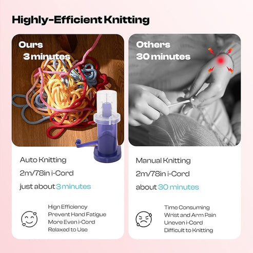 KnitBuddy™ – Für müheloses Kordelstricken