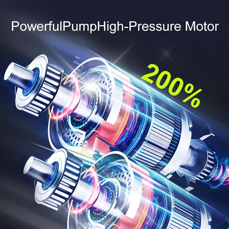 Druvigo Luftkompressor | 150 PSI Power | Kabellos & Kompakt | Für Reifen, Bälle & Zubehör