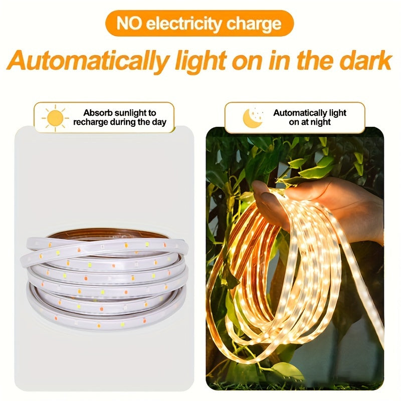 LumaFlex Solar LED-Lichterkette | Flexibel & Formbar | Solarenergie | Fernbedienung